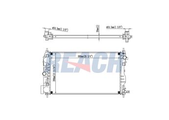 Su Radyatörü  OPEL ORJINAL 13267664  13267664 13267666 39074663 52422305 1300327