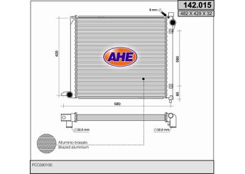 Su Radyatörü  VEKA 16-1617B  PCC000100 ESR4199 PCC000101