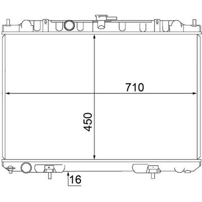 Su Radyatörü  Renault Megane I Faz 2 Cabrio (EA...)(03.1999->)  MAHLE CR 1490 000S