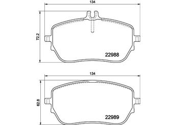 Fren Disk Balata Ön MERCEDES ORJINAL A0004205103  A0004205103 4205103 000 420 51 03 4206902 000 420 69 02 4207000 000 420 70 00 A000 420 51 03 A0004206902 A000 420 69 02 A0004207000 A000 420 70 00
