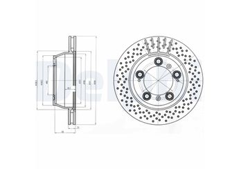 Fren Disk Ayna Arka Sağ ve Sol DELPHI BG4163C  99635240105 99635240104 996 352 401 05 99635240103