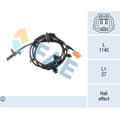 Abs Sensörü Ön Sağ Honda Jazz (GD1/5)(01.2002->)  TRW GBS2739