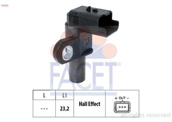 Eksantrik Devir Sensörü  FACET 9.0332  1920ES 1920 ES 9643579080 96 435 790 80