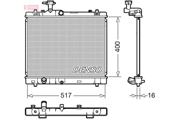 Su Radyatörü  DENSO DRM47032