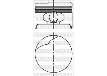 Piston (79.50MM-STD)  YENMAK 31-04166-000  178010660 7701700666 7701700667 7701700668