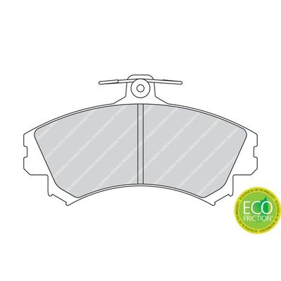 Fren Disk Balata Ön Mitsubishi Colt CZ3 Lim. 5-trg. (Z30A)(04.2004->)  FERODO FDB1738