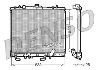 Su Radyatörü  DENSO DRM45016  DRM45016 MR258669