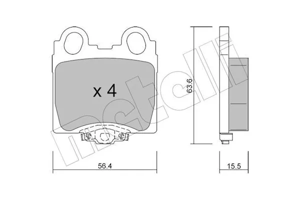 Fren Disk Balata Arka Lexus IS 200 (GXE10)(12.1998->)  FROW 394.1102.001