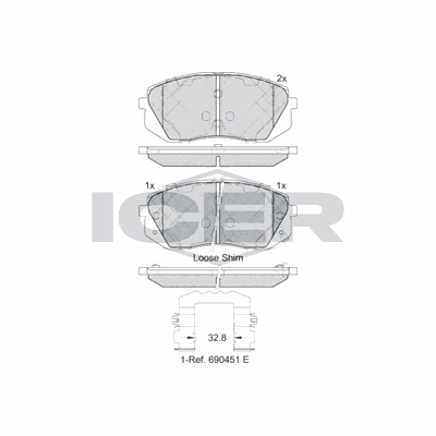 Fren Disk Balata Ön Hyundai i40 Cw (VF)(06.2011->)  KRAFTVOLL 07160109