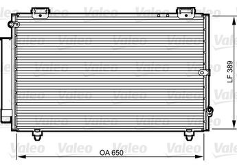 Klima Radyatörü  VALEO 814238  8846012540 8845012210 88450-12210 8845012211 88450-12211 8845012240 8845012241 88460-12540 8846012541 88460-12541 8846012560