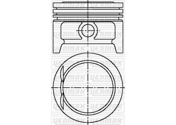Piston (77.60MM-STD)  NÜRAL 8771678STD000G  5623045 90470219 904 702 19 90470204 90470205 90470206 90470207 90470208 90470209 90470210 90470211 90470212 90470213 90470214 90470215 90470216 90470217 90470218