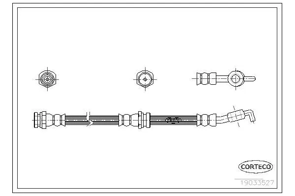 Fren Hortumu Ön Sağ veya Sol SVAC 80-0121