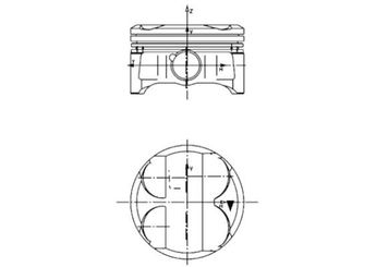 Piston (84.50MM-STD)  KOLBENSCHMIDT 40086620  11257562453