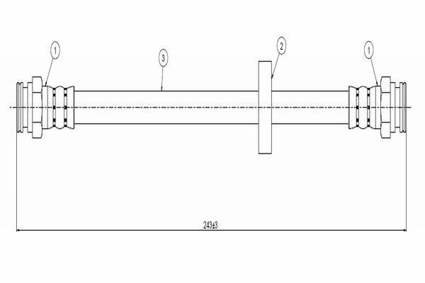 Fren Hortumu Arka Sağ veya Sol CAVO C800 928A