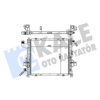 Su Radyatörü  Renault Twingo (C06)(05.1993->)  KALE 197100