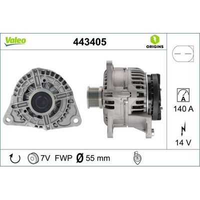 Alternatör  VALEO 443405