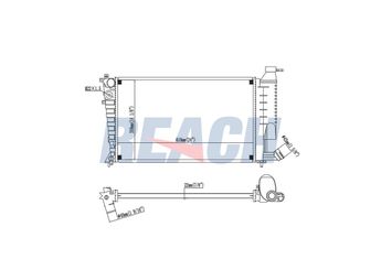Su Radyatörü  BEHR CR 306 000S  133045 1330C7 1331CS 1331AC 1331AE 1331AK 1331AL 1331TX