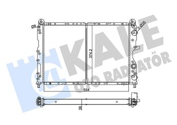 Su Radyatörü  KALE 102000  A0995006203 46404422 46421466 71735370 K46404422 K46421466 71735347 7635141 82440263