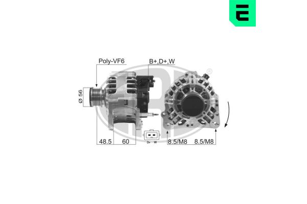 Alternatör  Skoda Felicia Pickup (1996->)  ERA 210093A