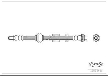 Fren Hortumu Ön Sağ veya Sol CORTECO 19034665  19034665 1387265 6M5Y2078AB