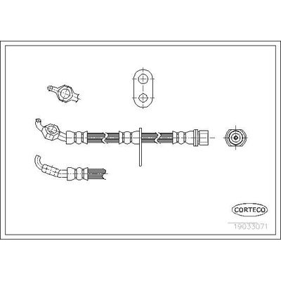 Fren Hortumu Ön Sol Toyota Celica (T23)(2000->)  CAVO C901 236A