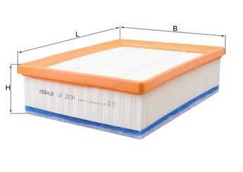 Hava Filtresi  MAHLE LX 2031  PHE500060 VP7H1U9601AB PHB500320