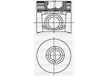 Piston (74.40MM-STD)  YENMAK 31-03692-000  6605701 2992065 500365851 0000500365851 299 2065 500336545 500336546 500336547 500355104
