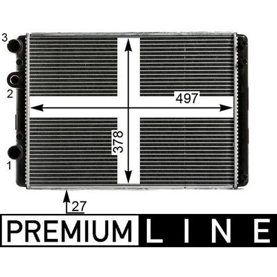 Su Radyatörü  Volkswagen Polo III 2/4 Kapı (6N2)(10.1999->2001)  MAHLE CR 29 000P