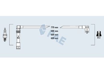 Buji Kablosu  FAE 85061  6A905409D 06A 905 409 D