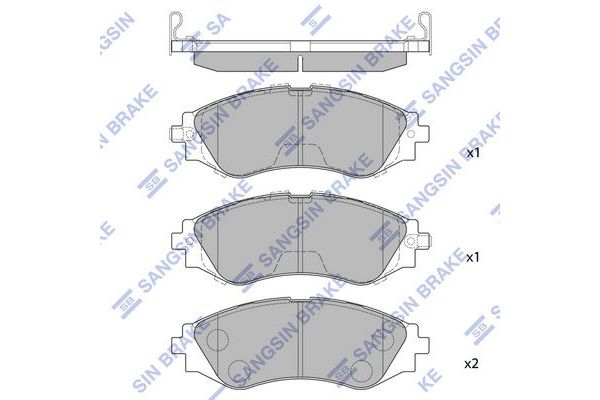 Fren Disk Balata Ön Daewoo Nubira Wagon (1997->)  SANGSIN SP1102