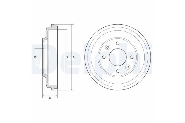 Kampana Arka Sağ veya Sol DELPHI BF598