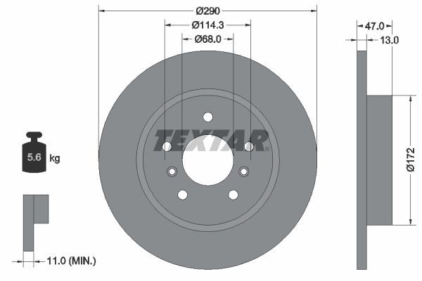 Fren Disk Ayna Arka Sağ ve Sol Renault Captur II (01.2020->)  RENAULT ORJINAL 432068231R