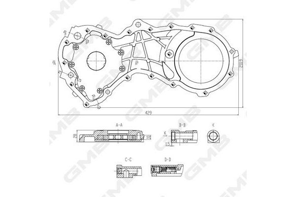 Yağ Pompası  Ford Fiesta Courier (DX)(2000->)  GMB GOAS-105A