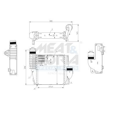 Turbo Radyatörü  Fiat Doblo (510) Cargo / Combi (2022->)  ORİS 1654-4835