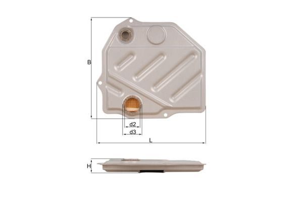 Şanzıman Yağ Filtresi  Mercedes E -Serisi Coupe/Cabrio (BM 124)(10.1992->)  MAHLE HX 46