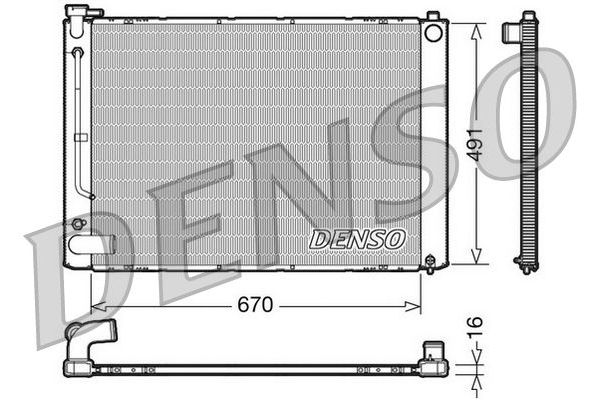 Su Radyatörü  DENSO DRM50055