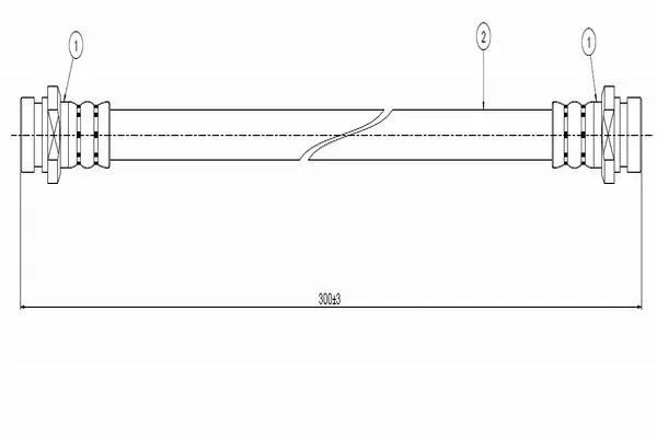 Fren Hortumu Ön Sağ veya Sol Toyota Hilux (KUN)(2005->)  CAVO C800 025A