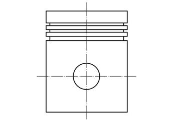 Piston (83.00MM-STD)  MAHLE 004 68 00  A2660300817 2660300817 266 030 08 17 A266 030 08 17