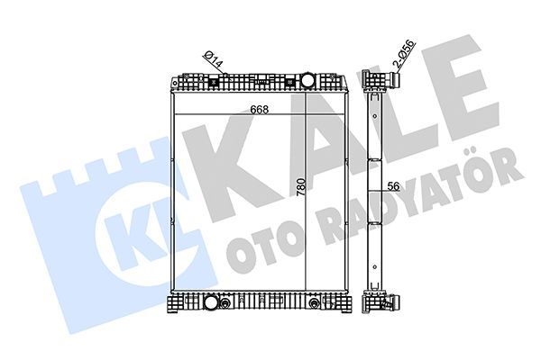 Su Radyatörü  Hyundai Tucson (JM)(2004->)  KALE 349380