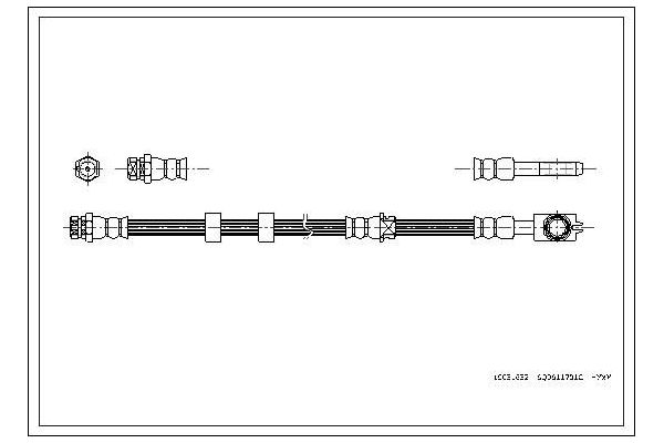 Fren Hortumu Ön Sağ veya Sol CORTECO 19031632