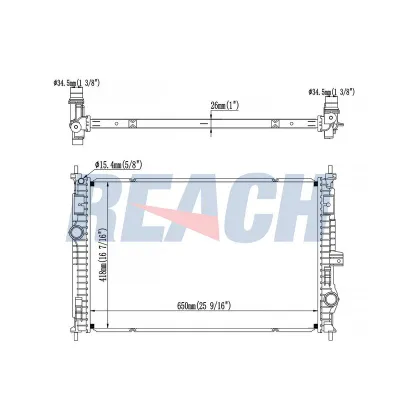 Su Radyatörü  Fiat Doblo (510) Cargo / Combi (2022->)  VEKA 16-3336
