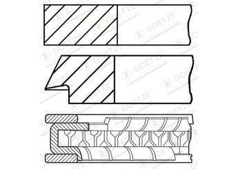 Segman (81.00MM-STD)  GOETZE 08-105900-00  810590000 6B198151 06B198151