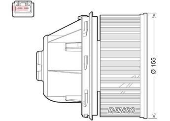 Kalorifer Motoru  DENSO DEA10053  3M5H18456AD 3M5H 18456 AD 3M5H18456AC 3M5H 18456 AC 1253201 1326642 1326646 1362640