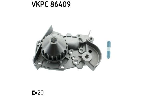 Devirdaim Su Pompası  Renault Clio I Faz I / II (B/C57)(01.1991->)  SKF VKPC 86409