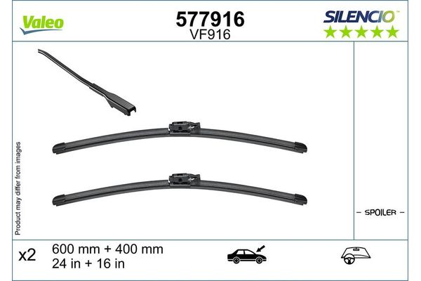 Silecek Süpürgesi Ön  400 mm - 16 inç Renault Taliant (2021->)  VALEO 577916