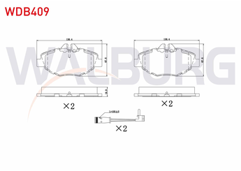 Fren Disk Balata Ön WALBURG WDB409  
