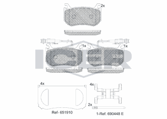 Fren Disk Balata Arka AYD 60953B  68309144AA 77367666 7 736 766 6