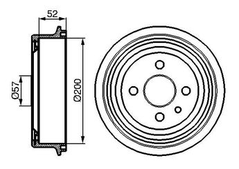 Kampana Arka Sağ veya Sol BOSCH 0 986 477 018  568057 90168958 96175281 96 175 281 90105445 90168896 90168960 94608757 568039 5 68 039 568054 5 68 054 5 68 057 91024352 95175281