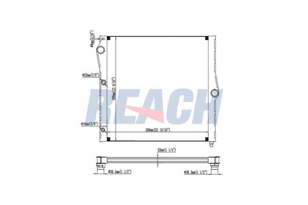 Su Radyatörü  BMW X6 Serisi (E71/E72)(07.2008->)  MAHLE CR 332 000P