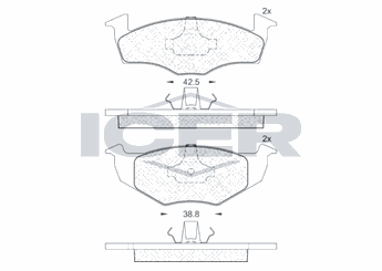 Fren Disk Balata Ön AYD 60112A  1H0698151B 8660004614 86 60 004 614 8671016518 86 71 016 518 140698151B 140 698 151 B 1H0 698 151 B JZW698151E JZW 698 151 E